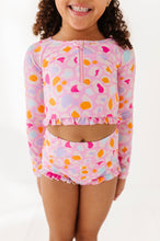 Load image into Gallery viewer, Leopard: 1/4th Zip Rashguard TWO-PIECE