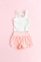 Load image into Gallery viewer, Peachy Pearl | Ruffle Bum Runner Shorts