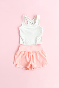 Peachy Pearl | Ruffle Bum Runner Shorts