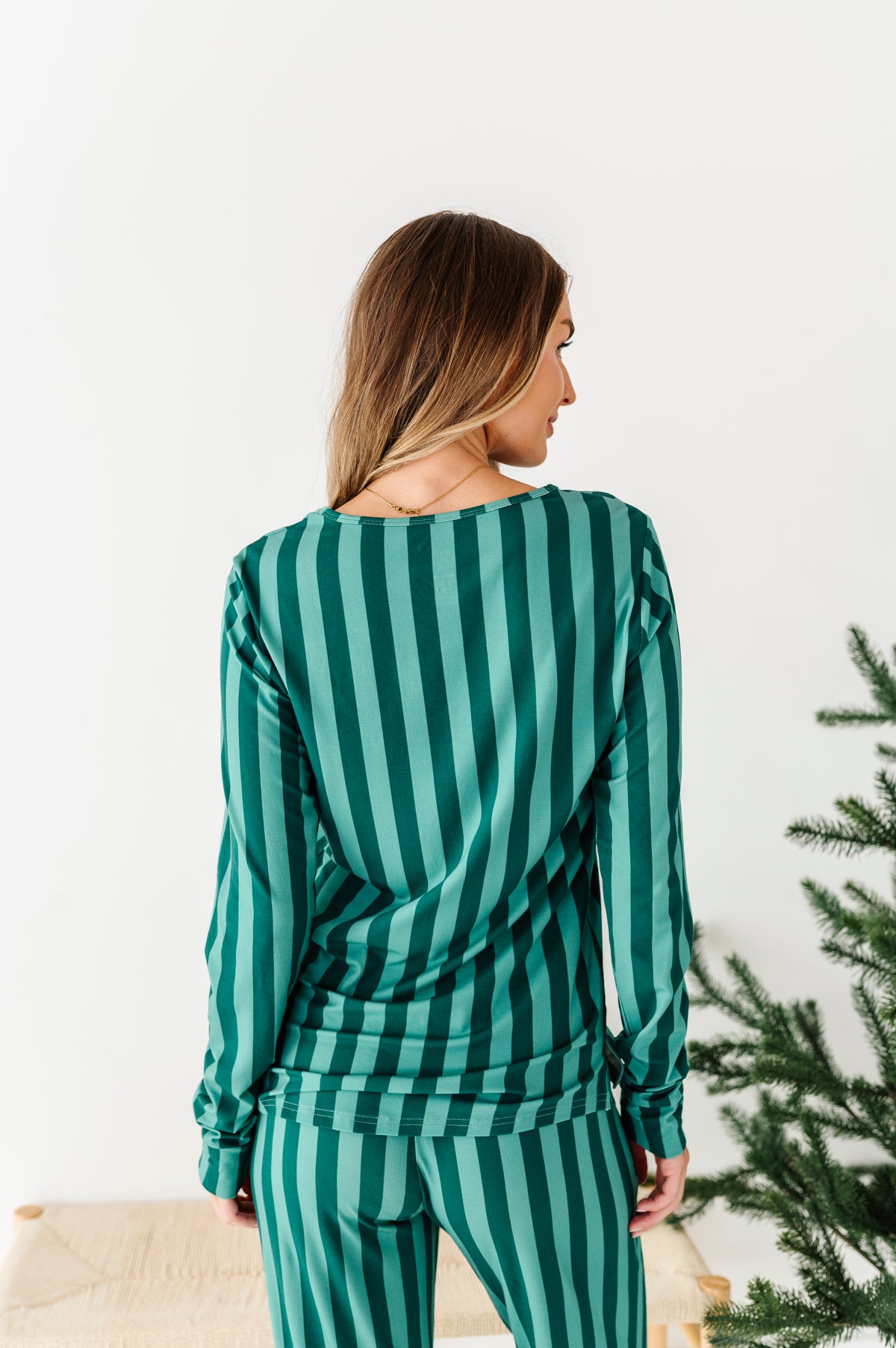 Evergreen Stripes | WOMEN'S Long Sleeve Top