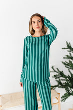 Load image into Gallery viewer, Evergreen Stripes | WOMEN'S Long Sleeve Top