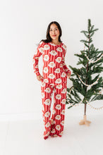 Load image into Gallery viewer, RED Santa Stripes | WOMEN'S Long Sleeve Top