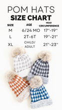 Load image into Gallery viewer, Navy Plaid | POM HAT