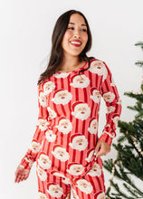 Load image into Gallery viewer, RED Santa Stripes | WOMEN'S Long Sleeve Top