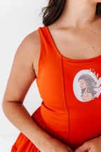 Moana (ADULT) | Burnt Orange Mesh DRESS
