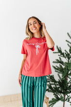 Load image into Gallery viewer, Merry Christmas Bow | (RED) ADULT (Both CROP + FULL LENGTH listed here!)