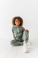 Load image into Gallery viewer, OLIVE | Vintage 1/4th HOODIE-JOGGER Set