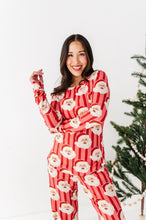 Load image into Gallery viewer, RED Santa Stripes | WOMEN'S Long Sleeve Top