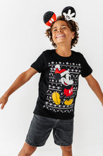 Load image into Gallery viewer, Sweater Print Mickey | KIDS BLACK TEE