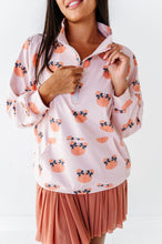 Load image into Gallery viewer, Peach Piggy Pumpkins | ADULT 1/4th ZIP