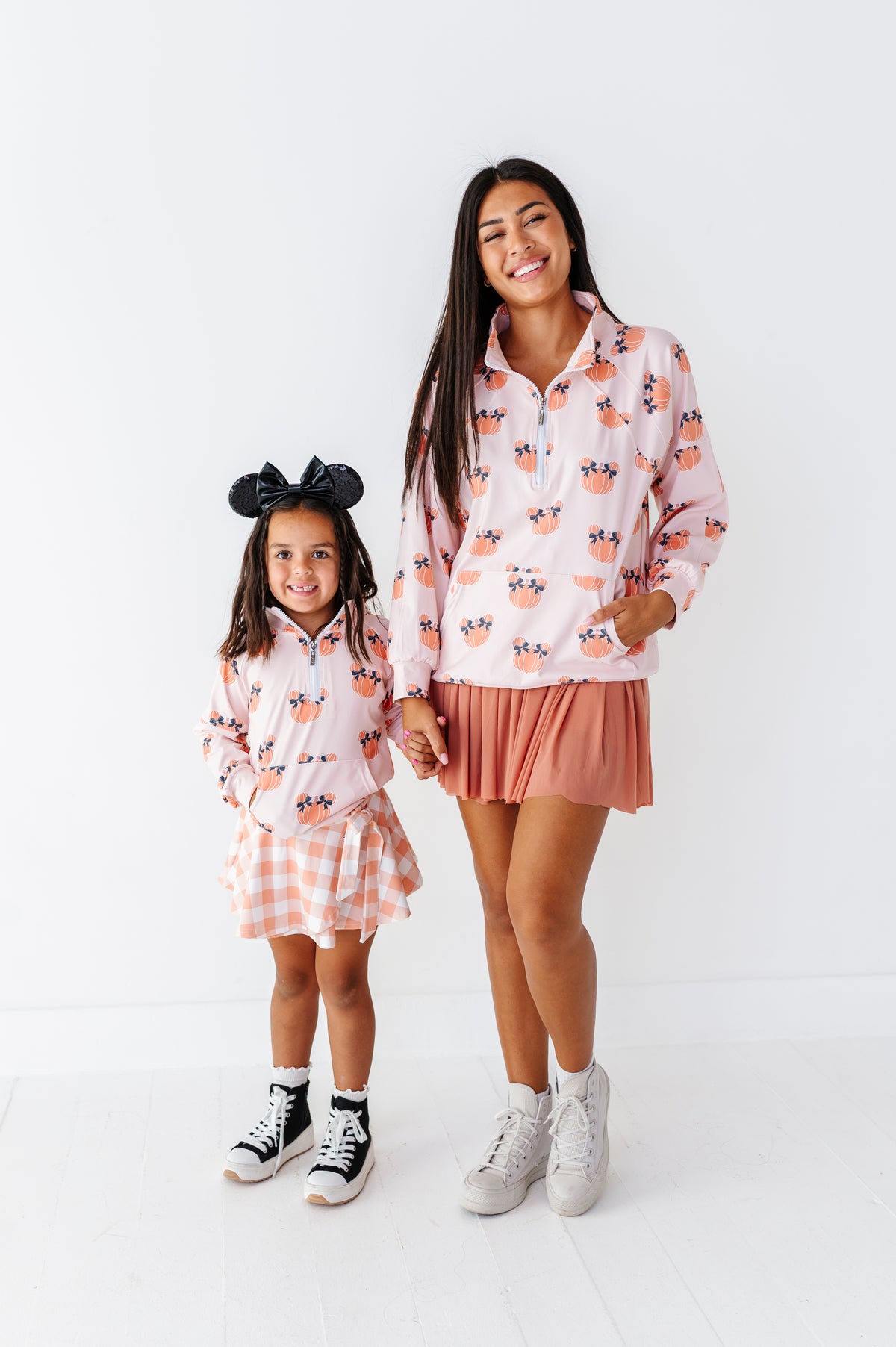 Peach Piggy Pumpkins | ADULT 1/4th ZIP