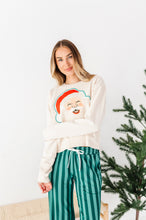 Load image into Gallery viewer, Cream Santa | CROPPED SWEATSHIRT