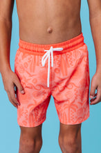 Load image into Gallery viewer, Coral Coastal | BOYS SWIM SHORTS
