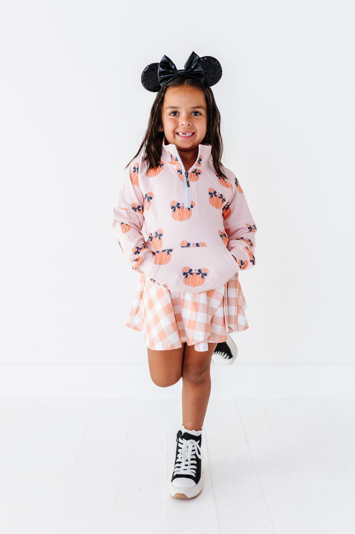 Peach Piggy Pumpkins | KIDS 1/4th ZIP