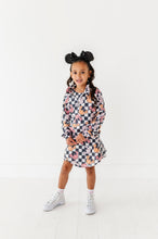 Load image into Gallery viewer, Checkered Minnie Pumpkins | KIDS 1/4th Zip Up