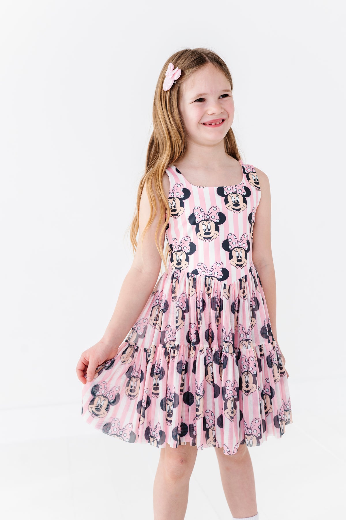 MINNIE Stripe (KIDS) | Mesh DRESS