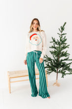 Load image into Gallery viewer, Cream Santa | CROPPED SWEATSHIRT