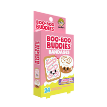 Load image into Gallery viewer, Kids Bandages | Frosted Tart + Cinnamon Roll (24 Count, Latex-Free)
