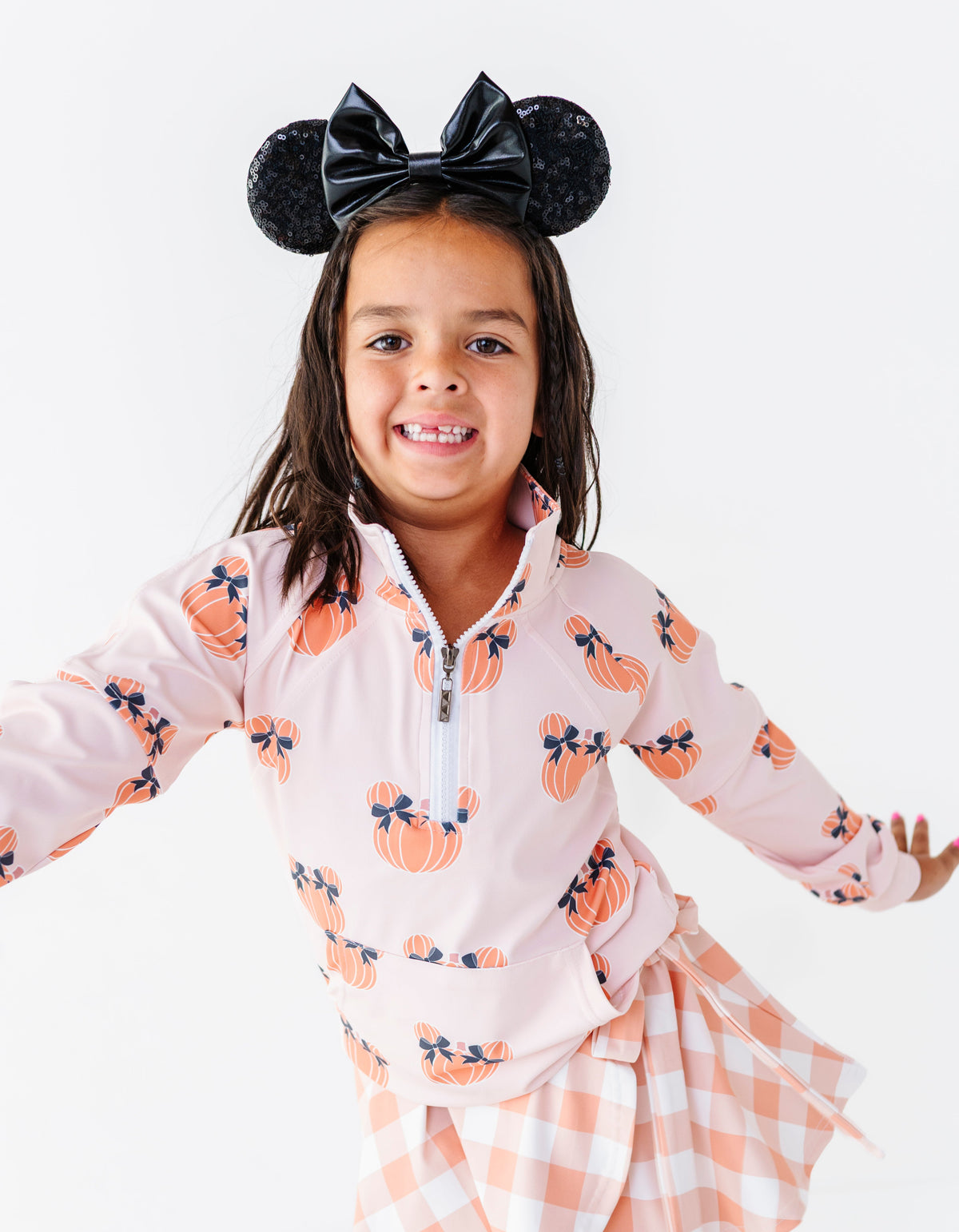 Peach Piggy Pumpkins | KIDS 1/4th ZIP