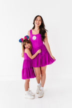 Ana (ADULT) | Raspberry Mesh DRESS