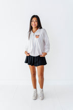 Piggy Pumpkin Stripe | ADULT 1/4th ZIP