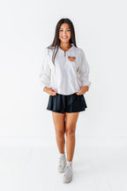 Piggy Pumpkin Stripe | ADULT 1/4th ZIP