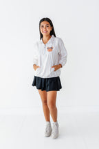 Piggy Pumpkin Stripe | ADULT 1/4th ZIP