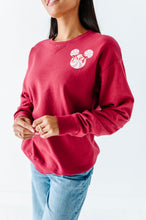 Load image into Gallery viewer, Pocket Peppermint Mouse | RED Adult Sweatshirt