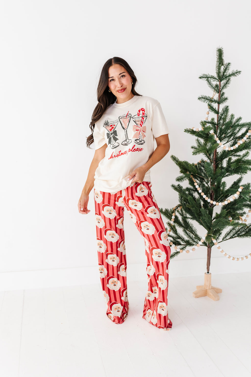 RED Santa Stripes | WOMEN'S Pants