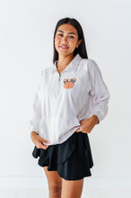 Load image into Gallery viewer, Piggy Pumpkin Stripe | ADULT 1/4th ZIP