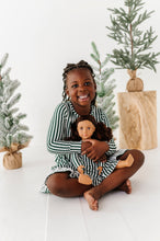 Load image into Gallery viewer, Green Stripes | DOLL DRESS