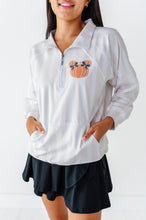 Load image into Gallery viewer, Piggy Pumpkin Stripe | ADULT 1/4th ZIP