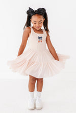 Load image into Gallery viewer, Pumpkin Bow TAN | (KIDS) Mesh DRESS