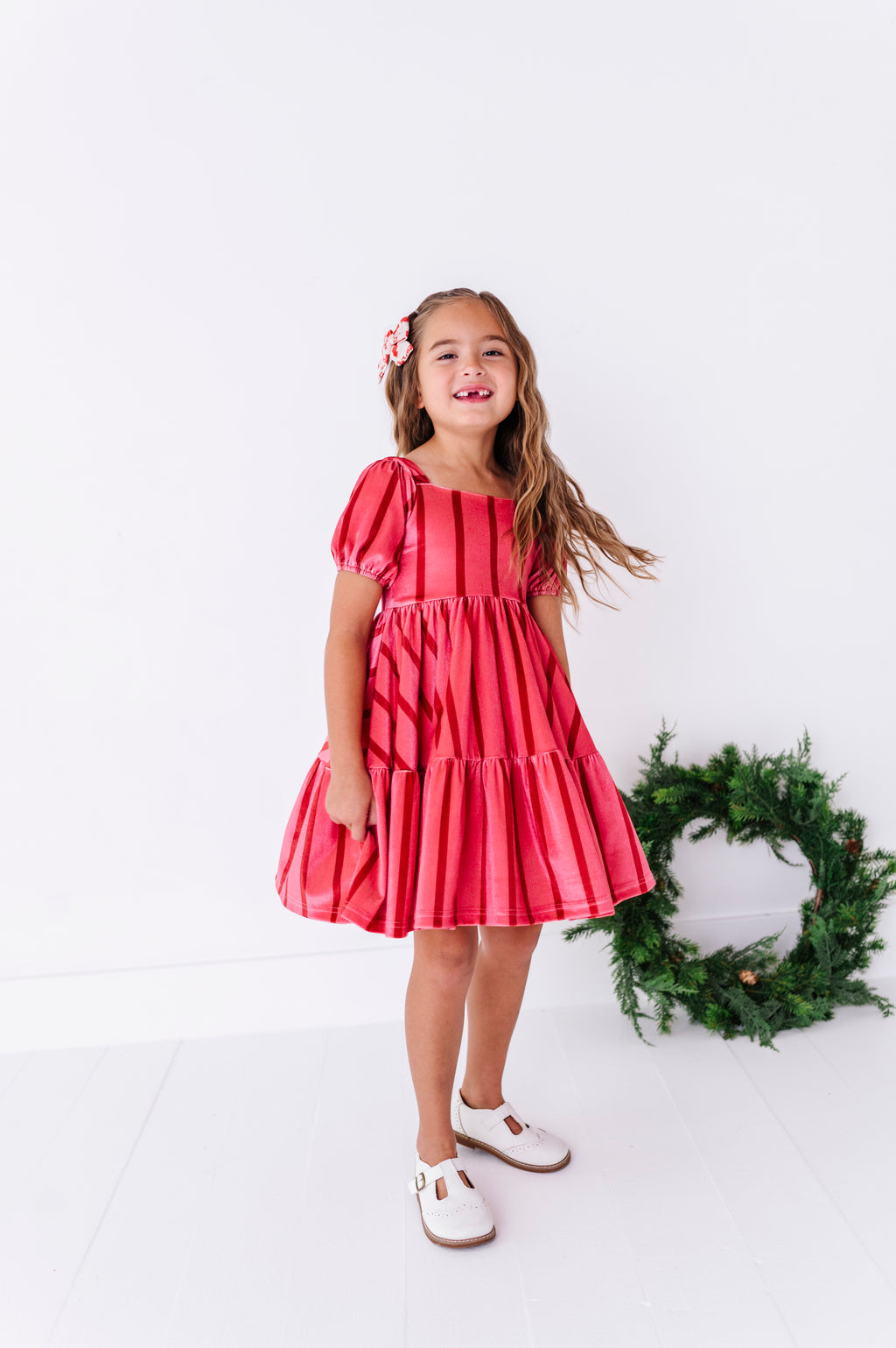 Candy Cane Lane | Velvet Twirl Dress