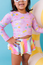 Cherry Crush |  RASHGUARD SKIRTED 2-PIECE