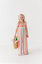 Load image into Gallery viewer, Sorbet Stripe | LINEN ROMPER