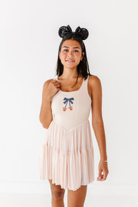 Pumpkin Bow TAN | (ADULT) Mesh DRESS