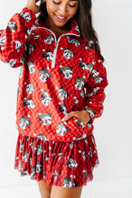 Load image into Gallery viewer, Minnie's Holly Check | ADULT 1/4th ZIP