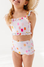 Load image into Gallery viewer, Painted Dotty: Ruffle Bandeau TWO-PIECE