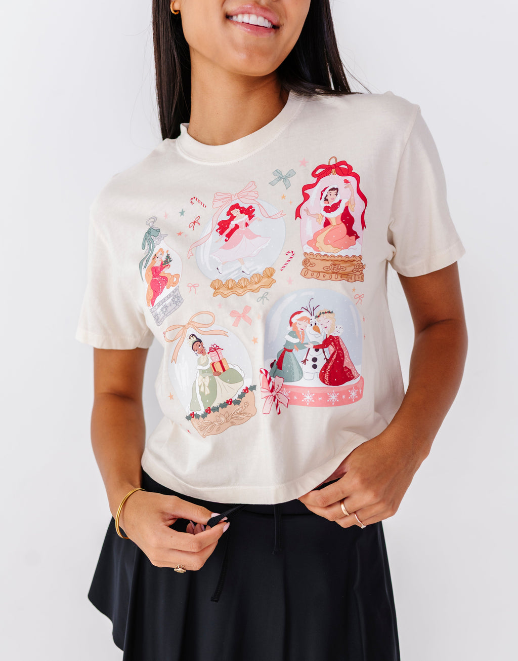 Princess Snow Globes | ADULT Cream *BOTH CROP + FULL LENGTH HERE!*
