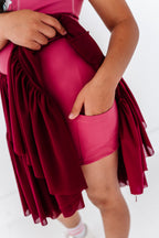 Mulan (KIDS) | Wine Mesh DRESS