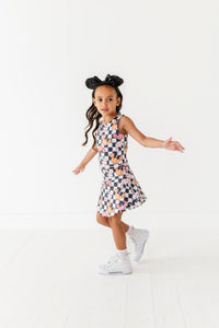 Checkered Minnie Pumpkins | KIDS Activewear SET