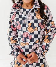 Load image into Gallery viewer, Checkered Minnie Pumpkins | KIDS 1/4th Zip Up