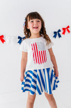 Load image into Gallery viewer, BLUE Spangled Stripes | SKORT