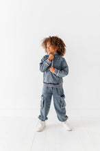 Load image into Gallery viewer, NAVY | Vintage 1/4th HOODIE-JOGGER Set