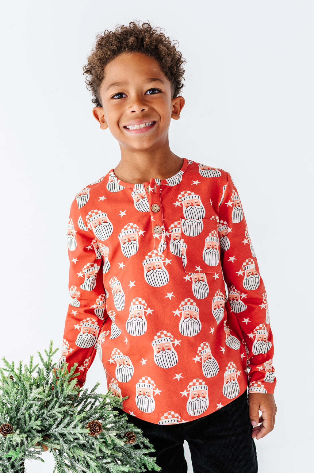 Retro St. Nick | Button Henley