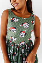 Load image into Gallery viewer, Mickey's Evergreen Check | ADULT Mesh Dress