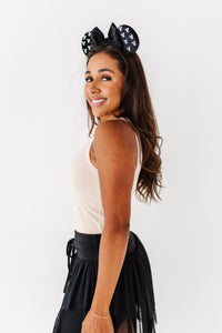 Pumpkin Bow TAN | ADULT TANK