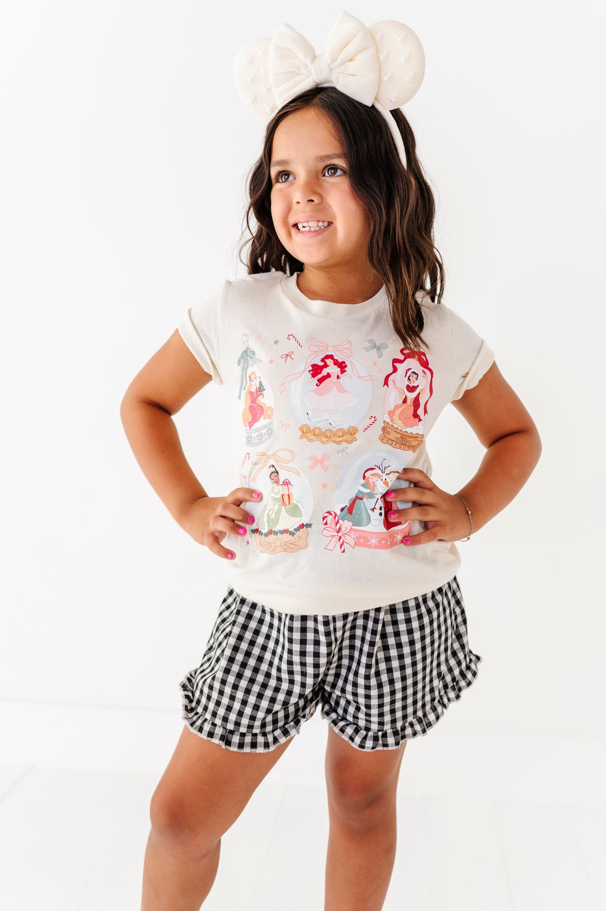 Princess Snow Globes | KIDS CREAM TEE
