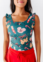 Load image into Gallery viewer, Holiday Snacks | ADULT Ruffle Tank